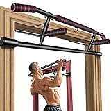 Foldable Pull Up Bar for Doorway, No Screw Chin Up Bar for Home Workout Training Equipment for Men, Ergonomic Design Hand Bar with Anti-slip NBR Foam, Fits Most of Doors