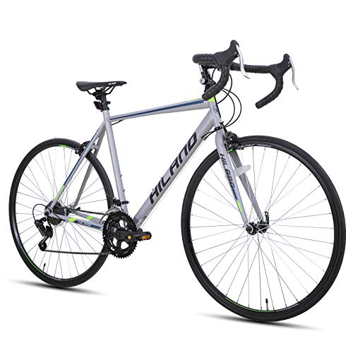 Hiland Road Bike 700C Racing Bicycle with Shimano 14 Speeds Silver 54cm