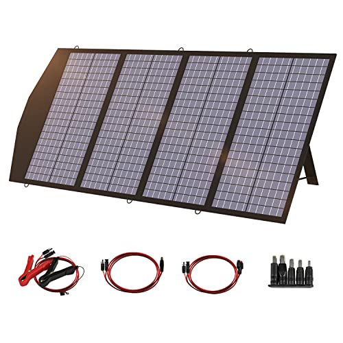 ALLPOWERS 140W Portable Solar Panel Charger for Laptop Cellphone, Waterproof IP65 Foldable Solar Panel with MC- 4, DC, and USB Output, for Solar Generator, Power Bank, 12V Car Battery