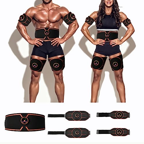 ABS Stimulator, Ab Machine, Abdominal Toning Belt Muscle Toner Fitness Training Gear Ab Trainer Equipment for Home…