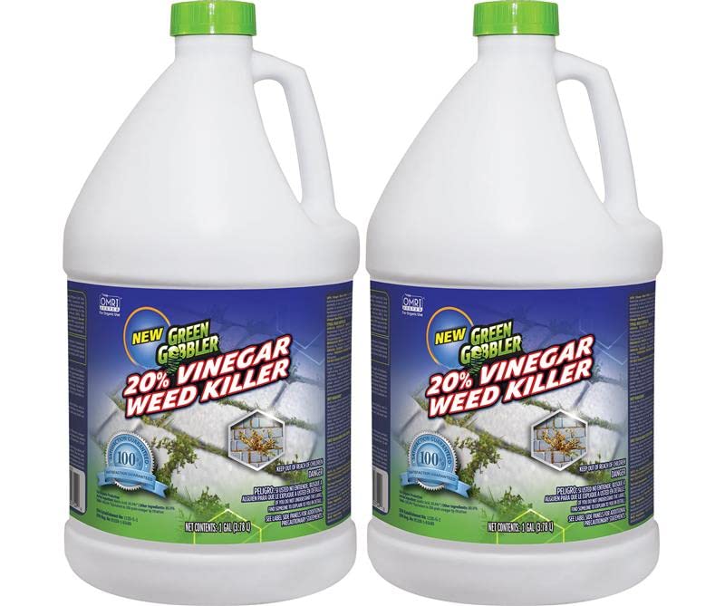 Green Gobbler 20% Vinegar Weed & Grass Killer | Natural and Organic | 2 Gallons | Glyphosate Free Herbicide