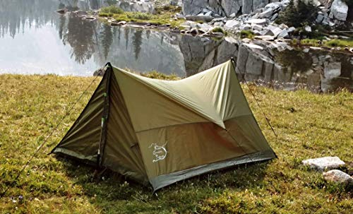 River Country Products Trekker Tent 2, Trekking Pole Tent, Ultralight Backpacking Tent - Green