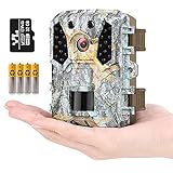 Hawkray Trail Camera 20MP 1080P，Free 32G Micro SD Card and 4AA Batteries,120°Wide-Angle Motion Latest Sensor View 0.2s Trigger time,IP65Waterproof，Game Cameras for Wildlife Monitoring…