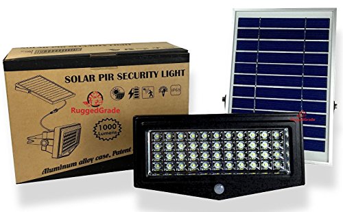 1000 Lumen - 10 watt Solar Flood Light - Commercial Grade Solar LED Floodlight