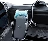 Cell Phone Holder for Car Phone Mount Long Arm Dashboard Windshield Car Phone Holder Strong Suction Anti-Shake Stabilizer Phone Car Holder Compatible with All iPhone Android Smartphone