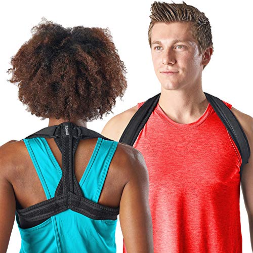 Modetro Posture Corrector for Women and Men Adjustable Upper Back Brace Spine Support Neck Shoulder Back Pain Relief Physical Therapy Posture Brace Small