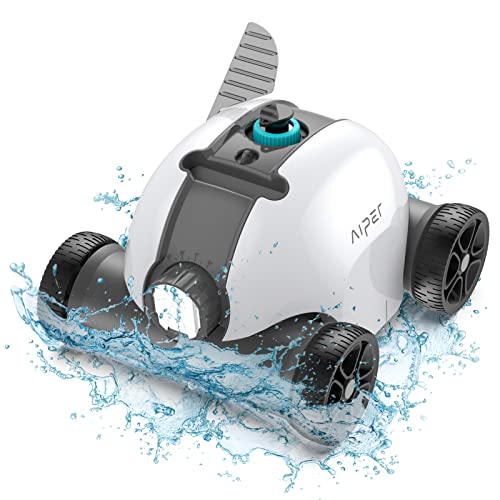 Refurbished AIPER Seagull 1000 Cordless Pool Vacuum, Dual-Drive Motors, Self-Parking, Ideal for Above/In-Ground Flat Pool Up to 861 Sq Ft
