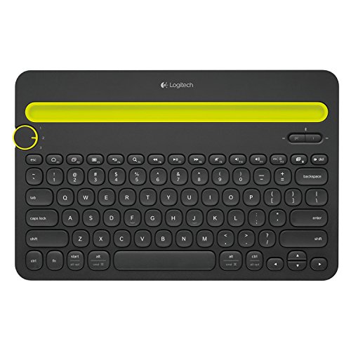 Logitech 920-006342 Bluetooth Multi-Device Keyboard K480 - Wireless Connectivity - Bluetooth - English, French - QWERTY Layout - Computer, Tablet, Smartphone - Black (Renewed)