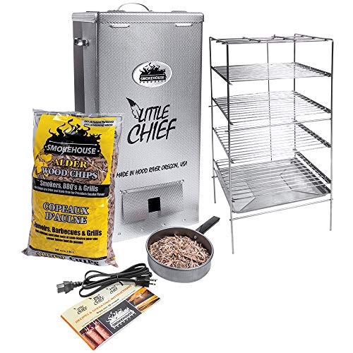 Smokehouse Products Little Chief Top Load Electric Smoker Silver, Medium