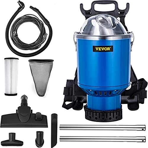 VEVOR 3.6qt Backpack Vacuum Cleaner, Blue