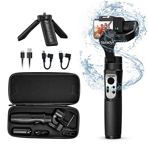 3-Axis Gimbal Stabilizer Handheld for GoPro 8 Action Camera W/Tripod Mount Water-Resistance GoPro Wireless Control for GoPro Hero 8,7,6,5,4 DJI Osmo Action,Sony RX0 – hohem iSteady Pro3