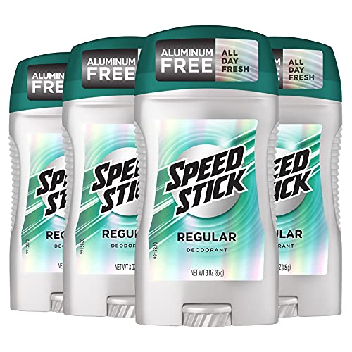 Speed Stick Deodorant for Men, Regular , 3 Ounce (Pack of 4)