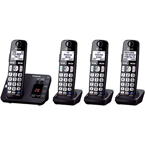 Panasonic KX-TGE234B 4-Handset Landline Telephone