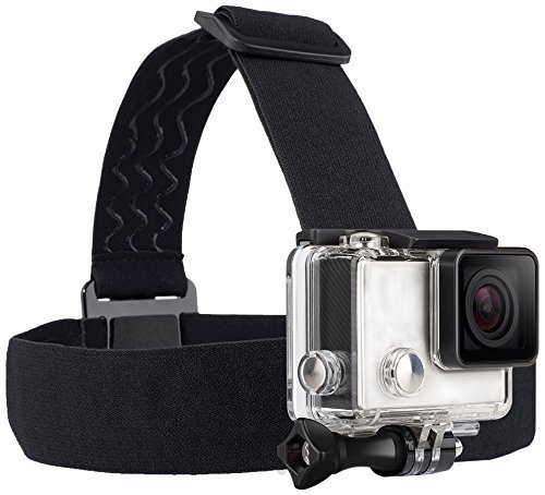 TEKCAM Action Camera Head Mount Strap Wearing Head Belt Compatible with Gopro Hero 11 10 9 8 7 6 5/AKASO/Dragon Touch/APEMAN/Campark/Apexcam/Surfola/WOLFANG Action Camera
