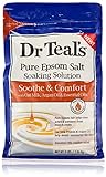 Dr Teal's Pure Epsom Salt, Soothe & Comfort with Oat Milk & Argan Oil, 3lbs