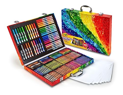 Crayola Inspiration Art Case Coloring Set - Rainbow (140ct), Art Kit For Kids, Toys for Girls & Boys, Art Set, Gift For Kids [Amazon Exclusive]