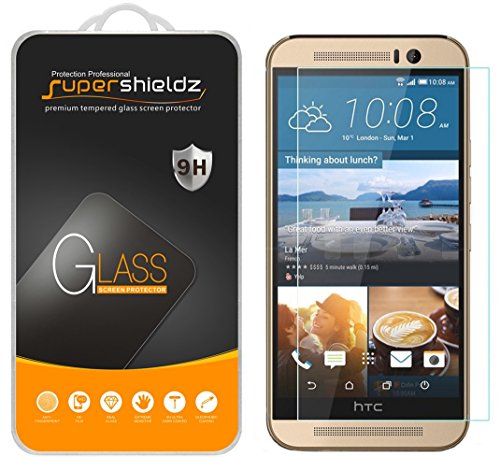 Supershieldz Designed for HTC One M9 Tempered Glass Screen Protector, Anti Scratch, Bubble Free
