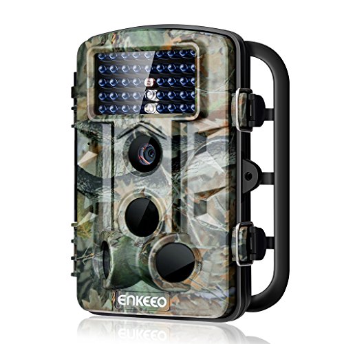 ENKEEO PH730S Trail Camera 1080P 12MP HD Wildlife Game Hunting Cam with 42PCS 850NM IR LEDs Night Vision, 0.2s Trigger Time, 2.4' LCD Screen, Time Lapse, 65ft Range and IP54 Water Resistant