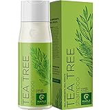 Tea Tree Shampoo for Oily Hair - Sulfate Free Clarifying Shampoo for Build Up with Pure Tea Tree Oil for Hair Volume Shine and Dry Scalp - Deep Cleansing Shampoo for Greasy Hair and Oily Scalp Care