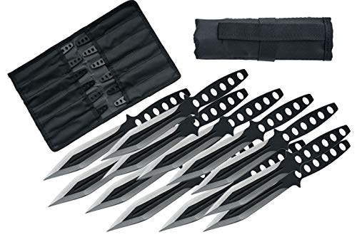 Szco Supplies Black Streak Throwing Knives Set