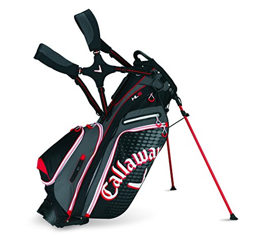 Callaway 2015 Hyper-Lite 5 Golf Stand Bag, Black/Charcoal/Red
