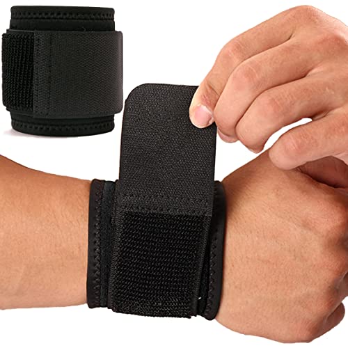 Wrist Brace, 2 PACK Wrist Wraps for Carpal Tunnel for women and men. Wrist Straps for Weightlifting, Working Out and Pain Relief. Flexible, Highly Elastic, Adjustable, Comfortable and Multi-Functional