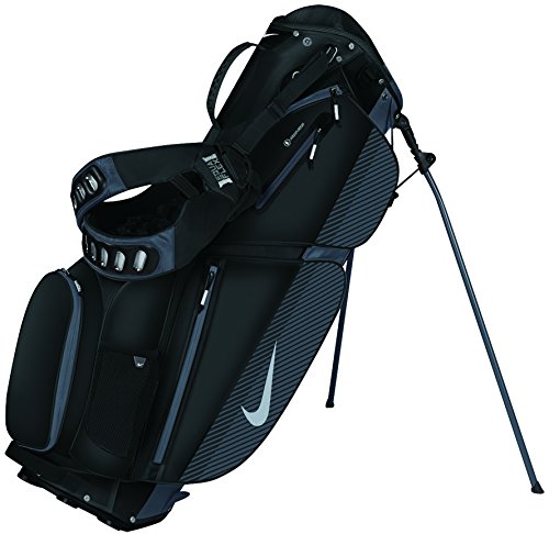 Nike Air Sport Stand Golf Bag, Black/Silver/Dark Grey