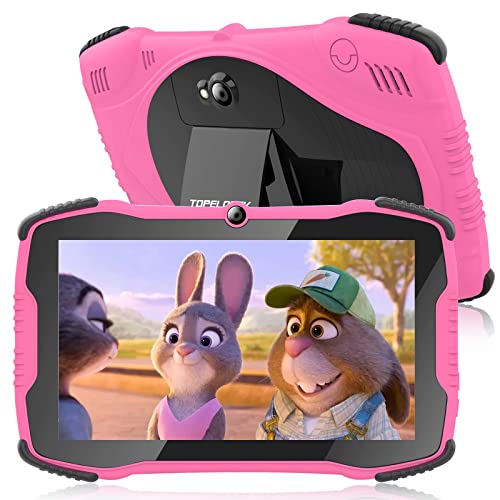 Tablet for Kids 7 inch Kids Tablet for Toddlers Tablet with Wi-Fi Dual Camera 2GB+32GB, Parental Control, You tube, Netflix, Android Kids Learning Tablet With Shock Proof Case for Boys Girls