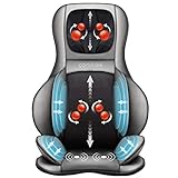 Comfier Shiatsu Neck & Back Massager – 2D/3D Kneading Full Back Massager with Heat & Adjustable Compression, Massage Chair Pad for Shoulder Neck and Back Full Body, Gifts for Men Dad