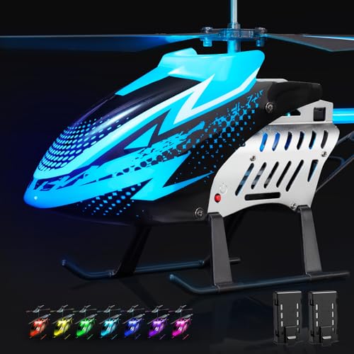 BUSSGO RC Helicopters Big Remote Control Helicopter for Kids Adults with 7+1 LED Light Modes, 30Mins Flight, Upgraded Altitude Hold,3.5 Channel, Easy Remote Helicopter Toys for Beginners Boys Girls