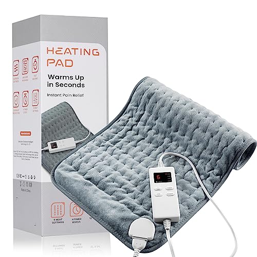Heating Pad for Back Pain Relief & Cramps, KOT Heating Pads with Auto Shut Off Large, 6 Heat Settings Electric Heated Pad, Gifts for Women, Gifts for Men, 12' x 24'