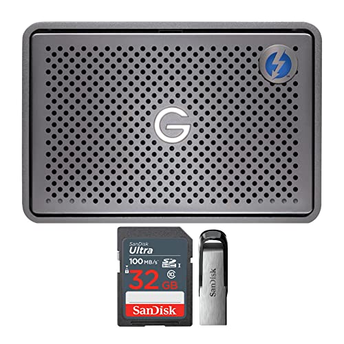SanDisk Professional G-RAID 2 36TB 2-Bay RAID Array (2 x 18TB, Thunderbolt 3/USB 3.2 Gen 1) with 32G Storage Bundle (3 Items)