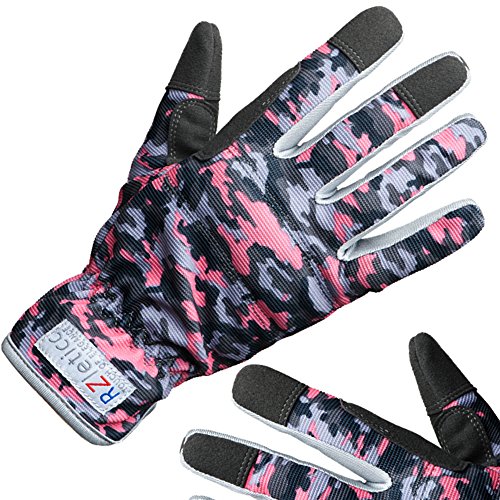 Garden Gloves Women Premium, For Gardening, Roses & Yard Work with Protective Grip and Breathable Microfiber with Touchscreen. Limited Offer, Buy Now!