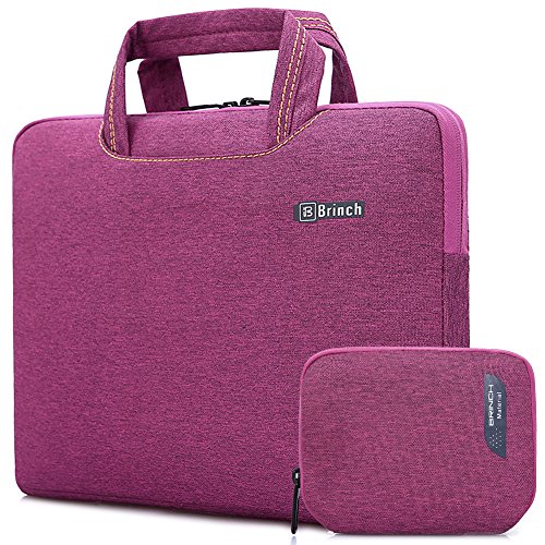 Brinch 15, 15.6-Inch Waterproof Laptop Case Bag with Handle for Apple Macbook, Chromebook, Acer, Asus, Dell, Fujitsu, Lenovo, HP, Samsung, Sony, Toshiba - Purple