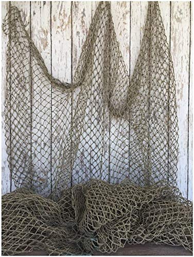 COLIBROX Fishing Net 5'x10' ~ Commercial Fish Netting ~ Old Vintage Decor