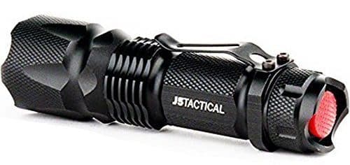 2 PACK Tactical Flashlight AA Battery Powered Belt Clip Metal Construction