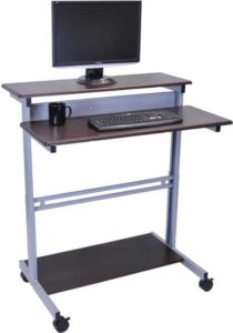3. Stand Up Desk Store 40 Inch Mobile Multi-Shelves Stand Up Desk