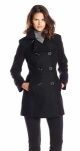 4. Anne Klein Women's Classic Double-Breasted Coat
