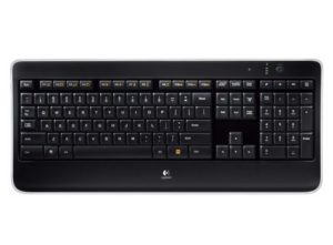 1. Logitech Wireless Illuminated Keyboard K800