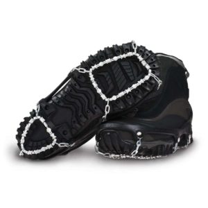 Traction Cleats Anti Slip 10 Studs Rubber Crampons for Footwear Ice and Snow Grips Ice Creepers Over Shoe Boot Sizes: S//M//L//XL