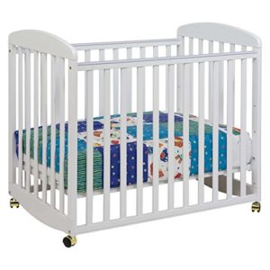 mini crib with wheels
